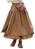 Women's Skirts with Playful Lace and Fashionable Patchwork