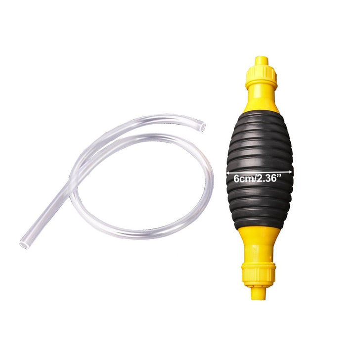 Manual fuel pump for quick stuffing and overf salmon trout