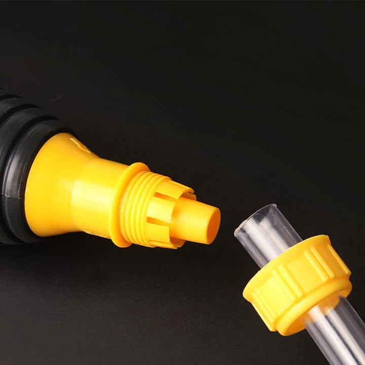 Manual fuel pump for quick stuffing and overf salmon trout