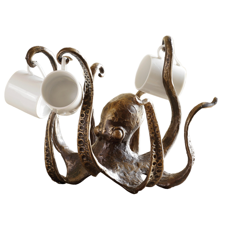 Squid Mug Holder: Maritime Design for the Kitchen