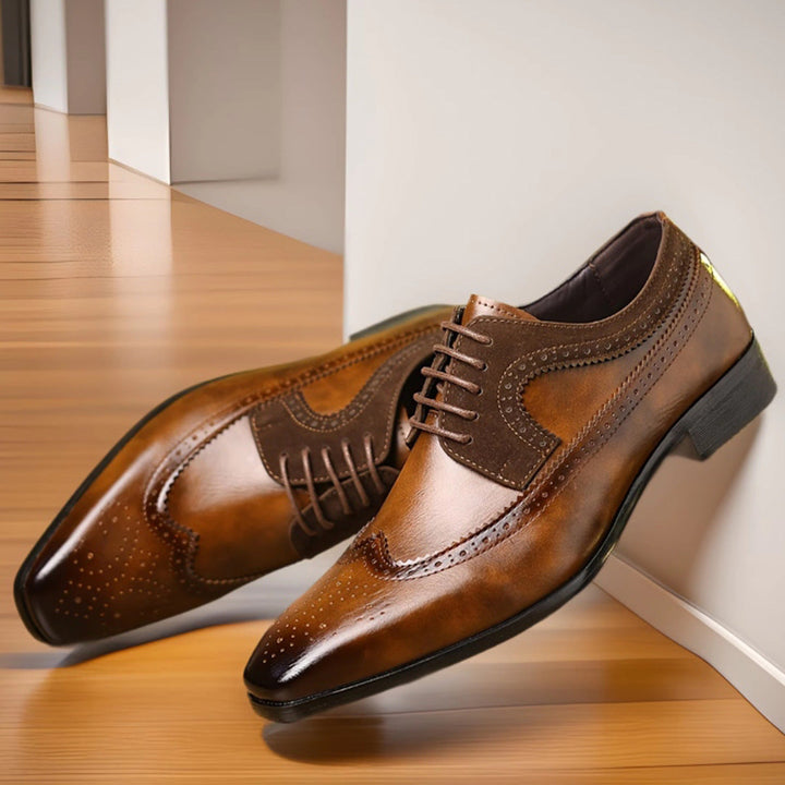 Men Classic Brogue Shoes - Elegance and Comfort