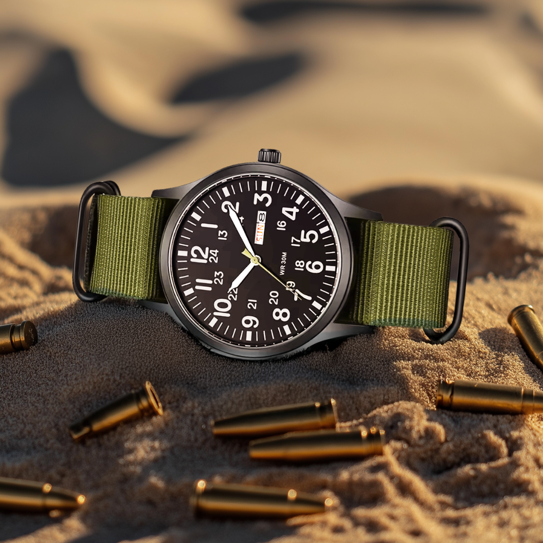 Men robust outdoor wristwatch