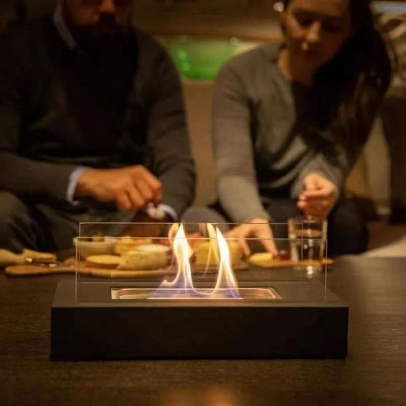 Table hearth for indoor and outdoor usage