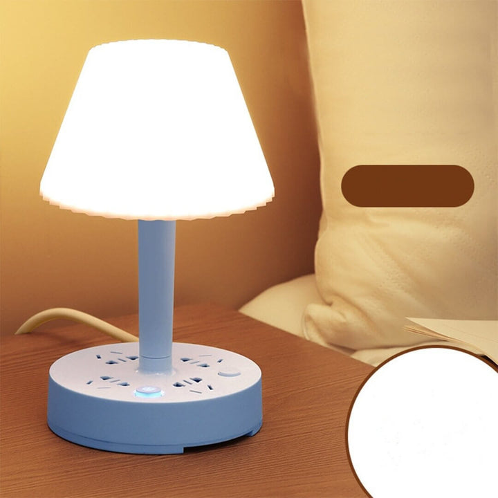 Multifunctional Table Lamp with USB &amp; Plugs