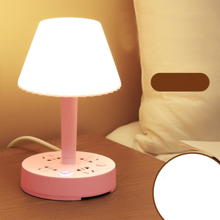 Multifunctional Table Lamp with USB &amp; Plugs