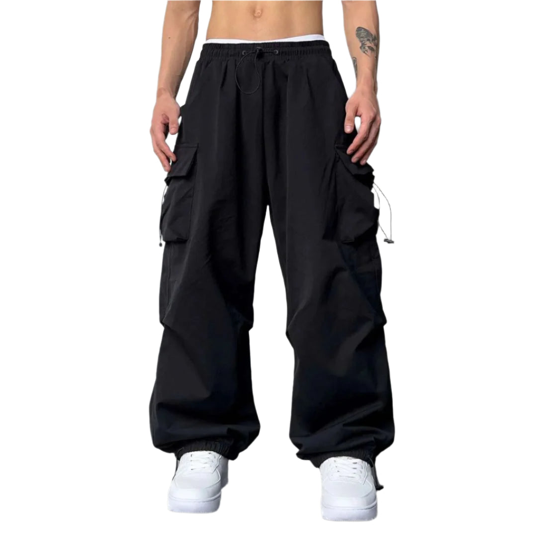 Men cargo joggers with adjustable waist for optimum comfort
