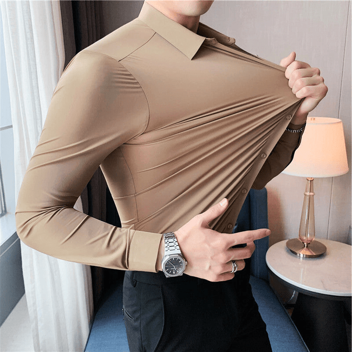 Men modern stretch shirt for elegant comfort