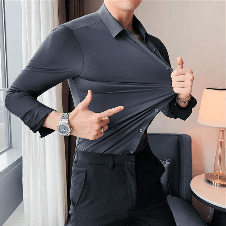 Men modern stretch shirt for elegant comfort
