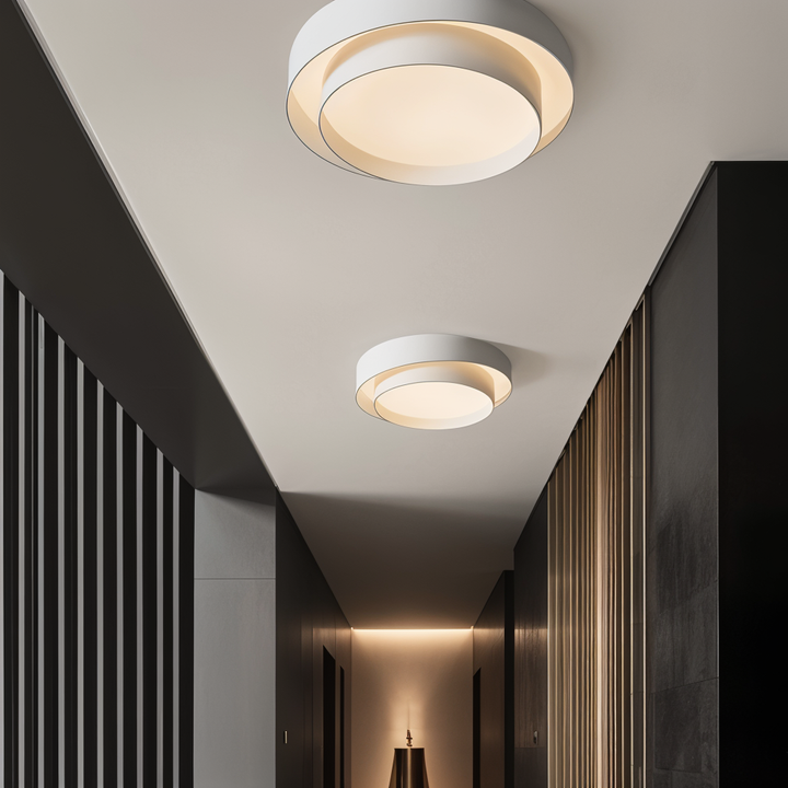 Modern LED Ceiling Lamp with Double Layer Design