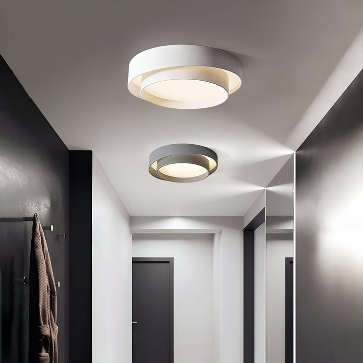 Modern LED Ceiling Lamp with Double Layer Design