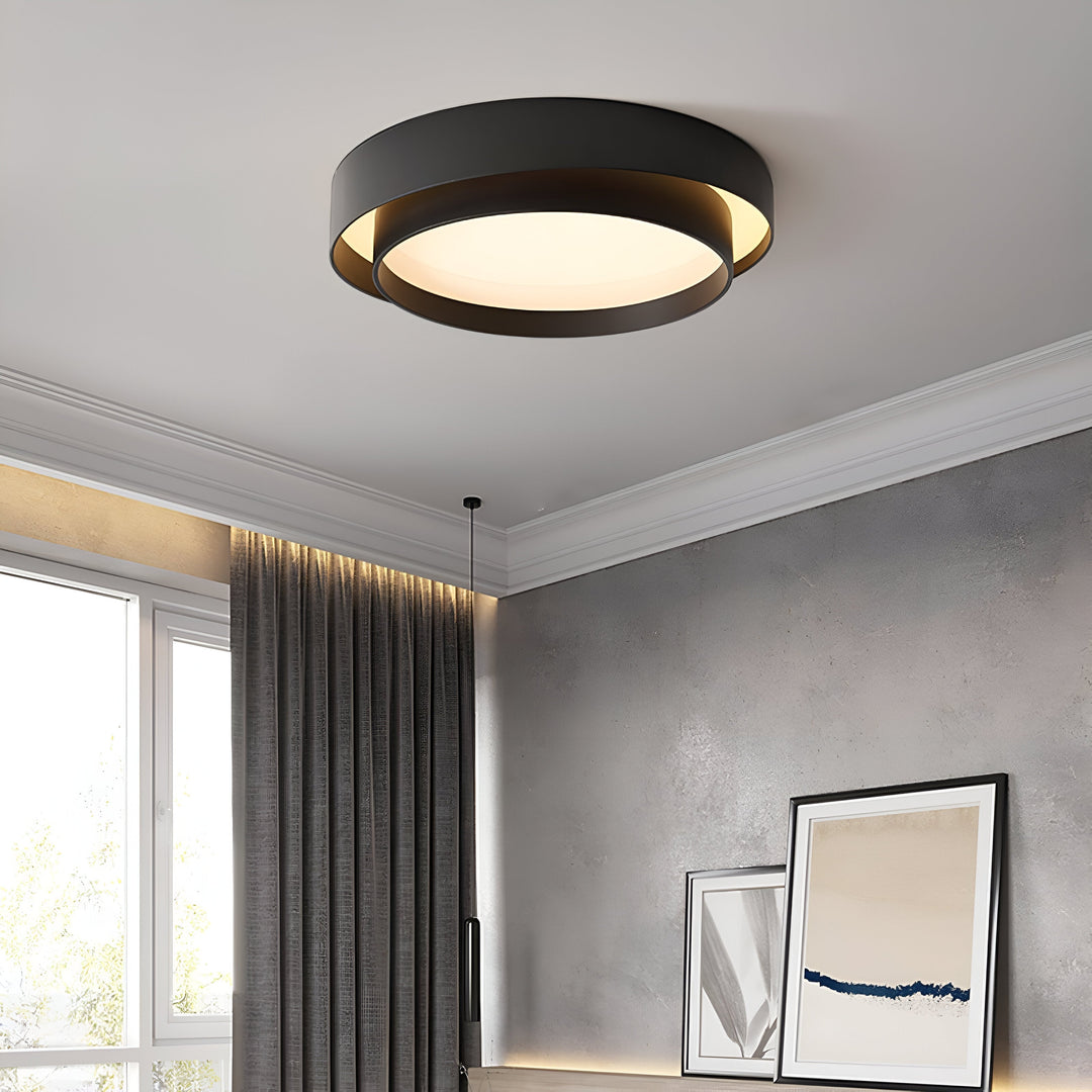 Modern LED Ceiling Lamp with Double Layer Design