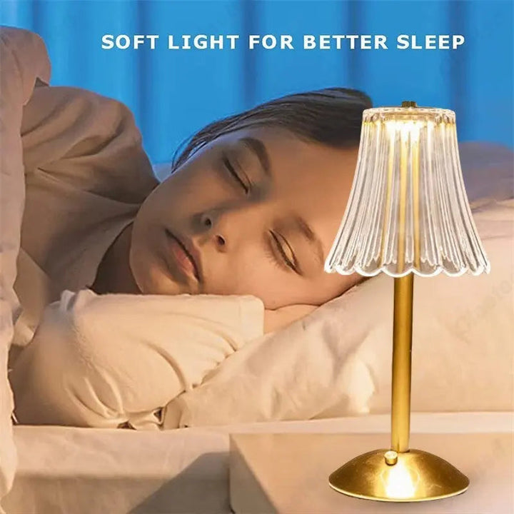 Rechargeable Dimmable Table Lamp for Bedroom and Living Room – Modern Design