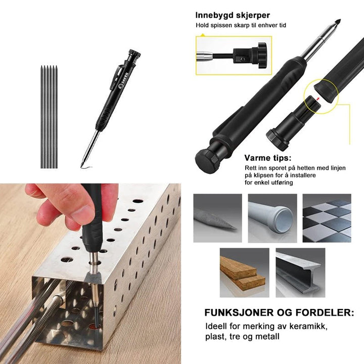 Multi-functional konstruksjonsblyant - Adjustable nöyaktighet