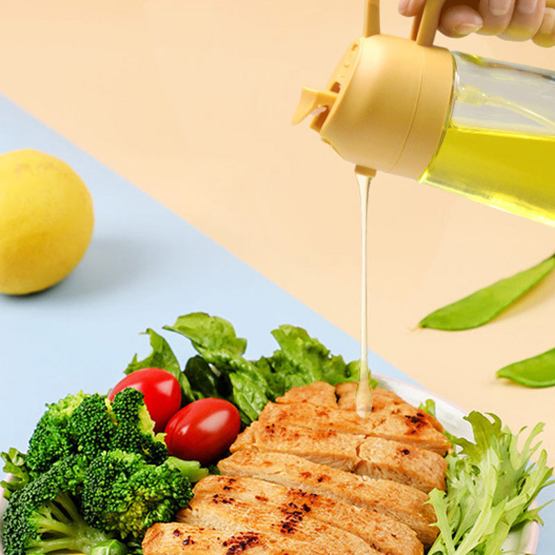 2 in 1 Oljespröyte and Dispenser – Glass | Multifunctional Kitchen tool