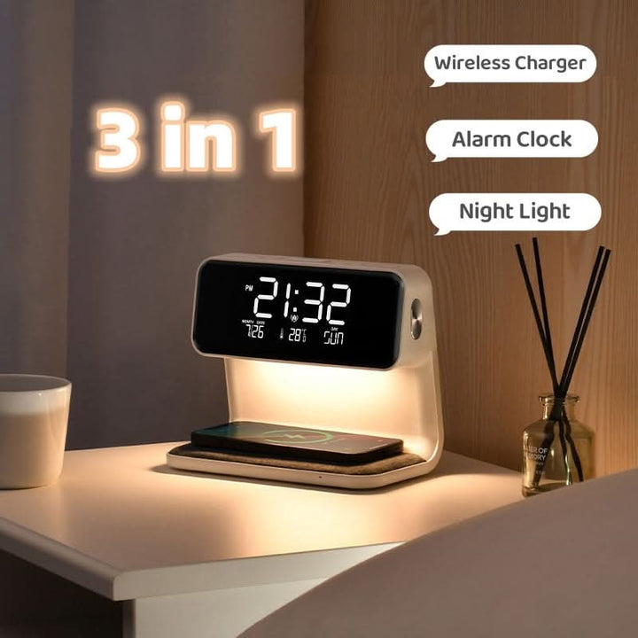 Multifunctional Bedside Lamp with Wireless Charger