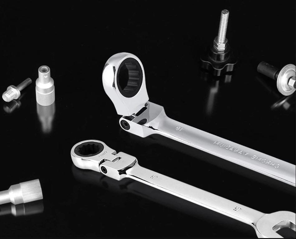 Multifunctional Ratchet Wrench with Flexible Head