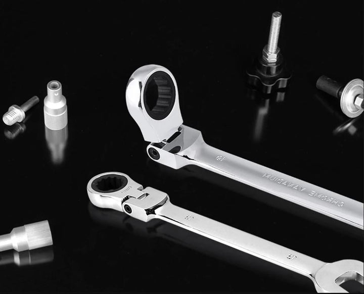 Multifunctional Ratchet Wrench with Flexible Head