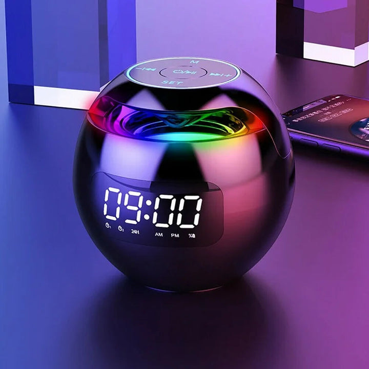 Multifunctional alarm clock with Bluetooth speaker