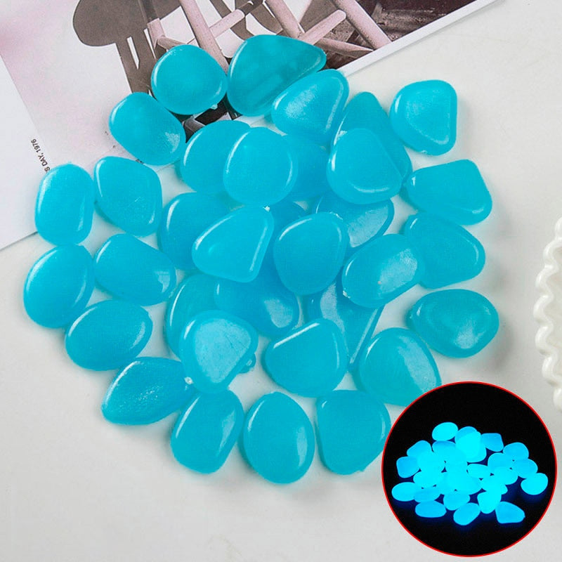 Luminous Garden Stones in Different Colors