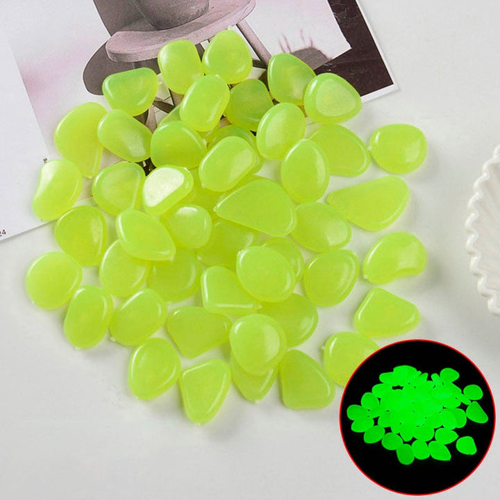 Luminous Garden Stones in Different Colors