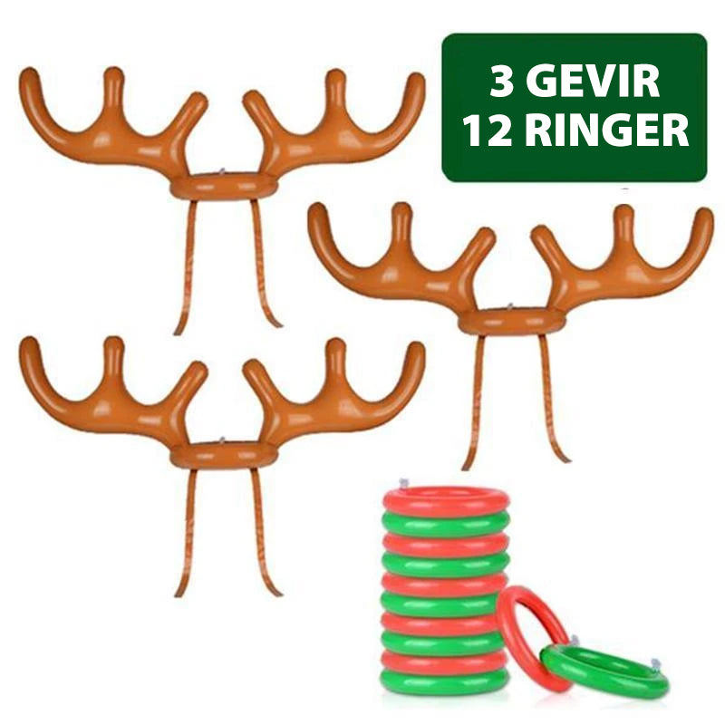Inflatable Christmas Gift Game - Fun Ring Toss for Party