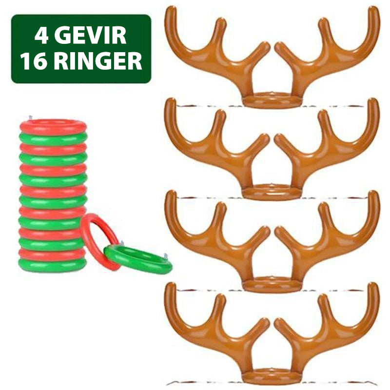 Inflatable Christmas Gift Game - Fun Ring Toss for Party