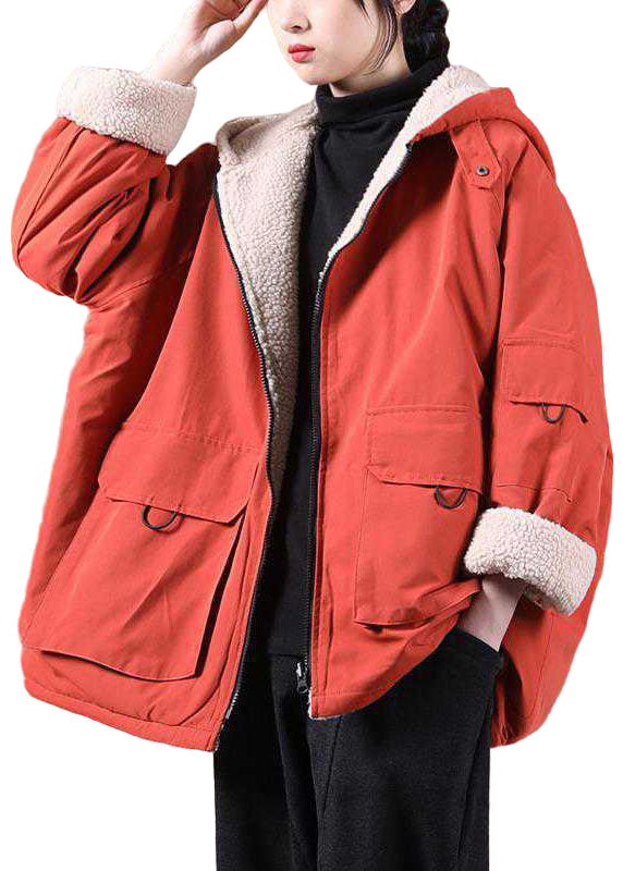 Women Winter parka with hood and Zip