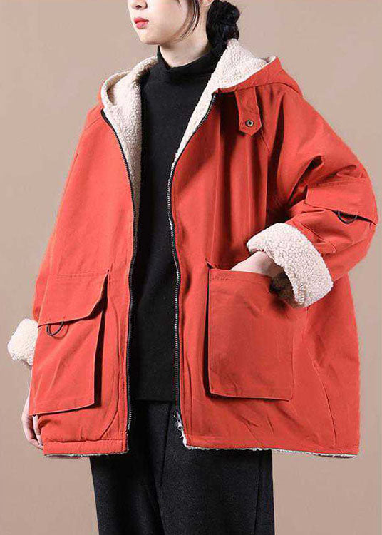 Women Winter parka with hood and Zip