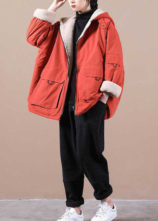 Women Winter parka with hood and Zip