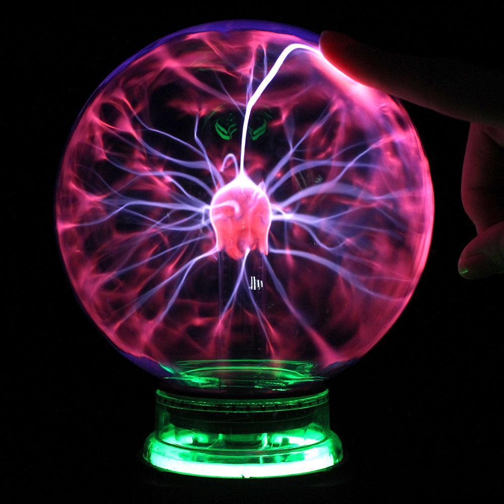 Decorative Plasma Ball With Interactive Light Beams
