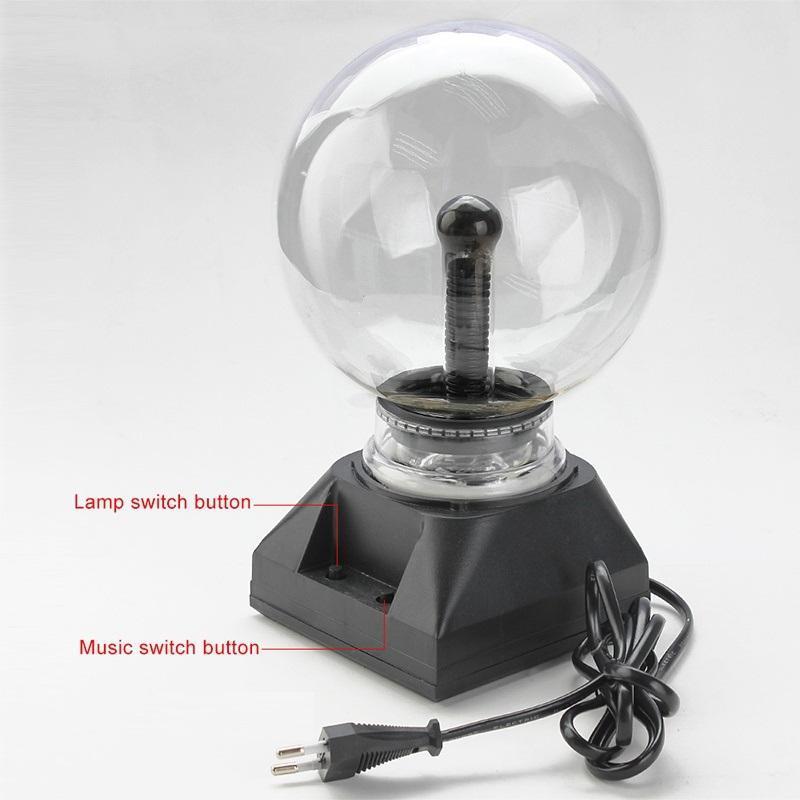 Decorative Plasma Ball With Interactive Light Beams
