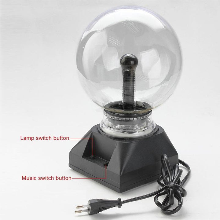 Decorative Plasma Ball With Interactive Light Beams