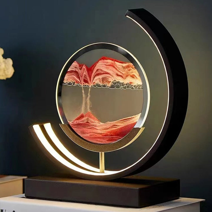 Quicksand-table lamp - Unique, casual 3D-sandmaleri