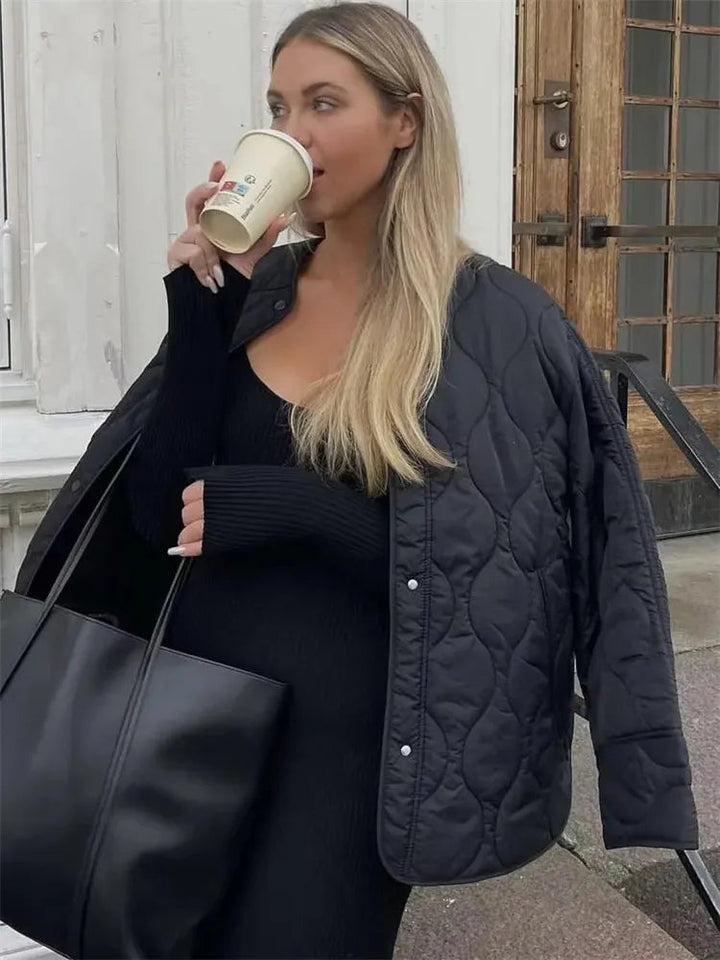 Women Quilted Winter jacket with Comfortable Oversized Fit