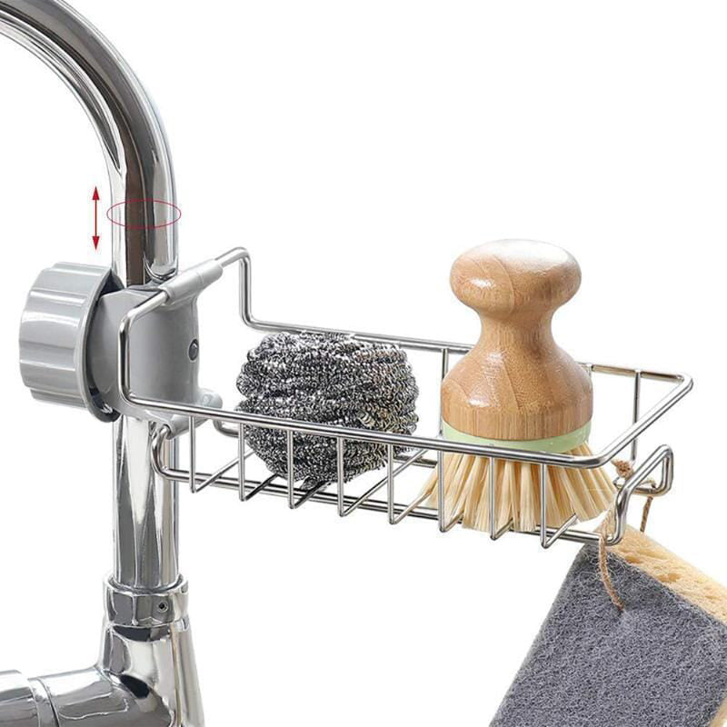 Kitchen Sink Organizer Stand - Stainless Steel | Multifunction