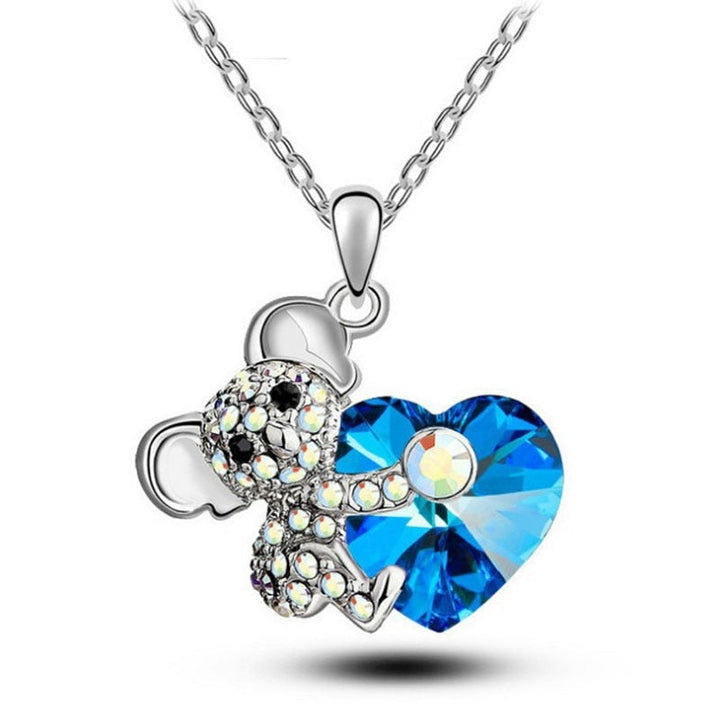 Women koala bear neck chain with glittering kryst of all