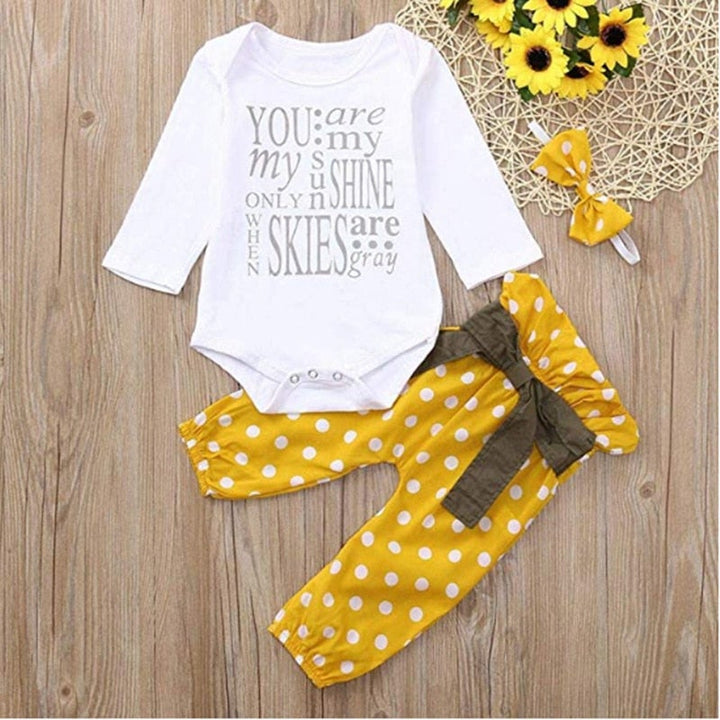 Baby Girl Romper Set with Print