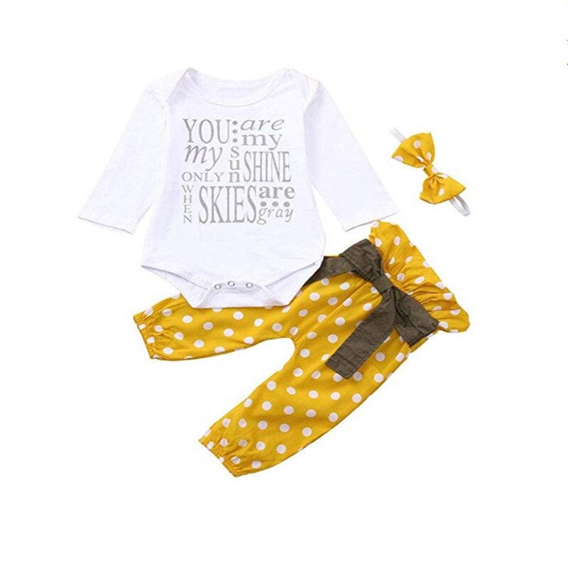 Baby Girl Romper Set with Print