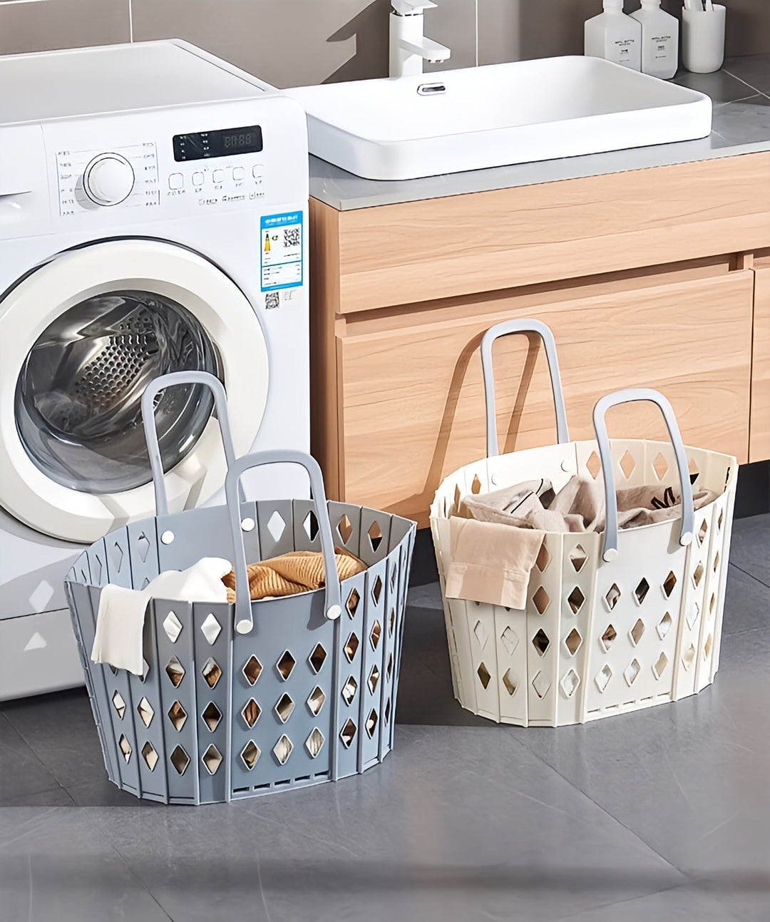 Flerbruks collapsible oppbevaring scurf for home - smart organization