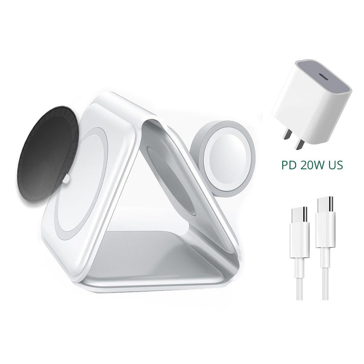Unisex Foldable Wireless Charger with Magnetic Attachment
