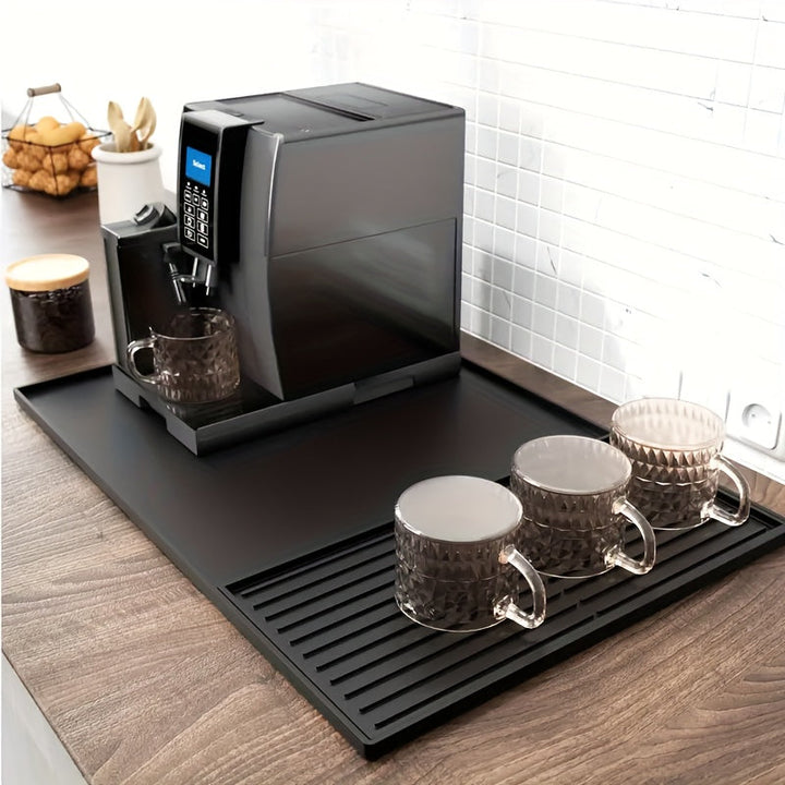 Universal 2-in-1 Silicone Coffee Mat with Raised Edges