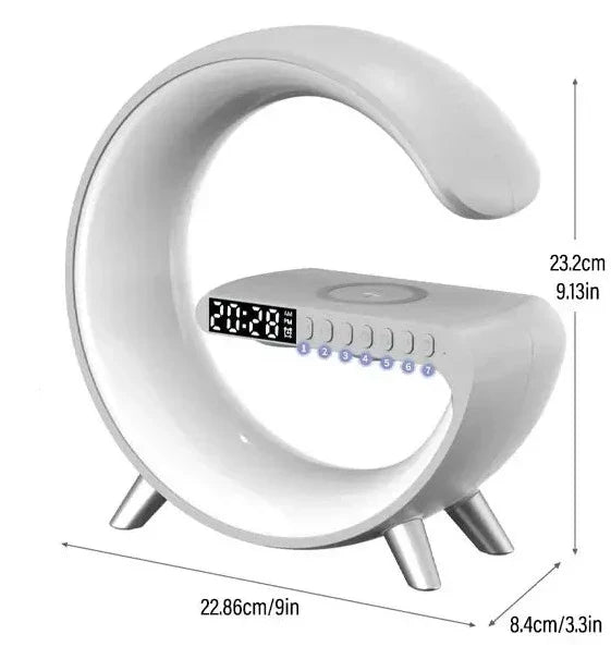 Smart Multifunctional Speaker with Wireless Charging and Light