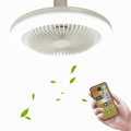 Smart roof fan with integrated light and remote control