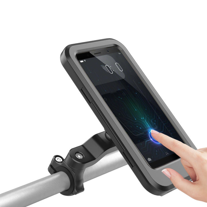 Bicycle holder with USB charging for smartphone