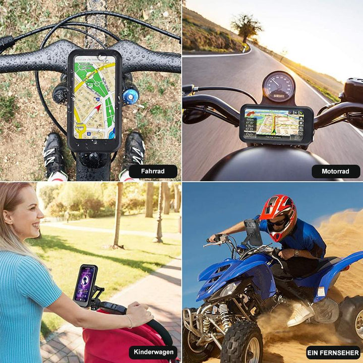 Bicycle holder with USB charging for smartphone