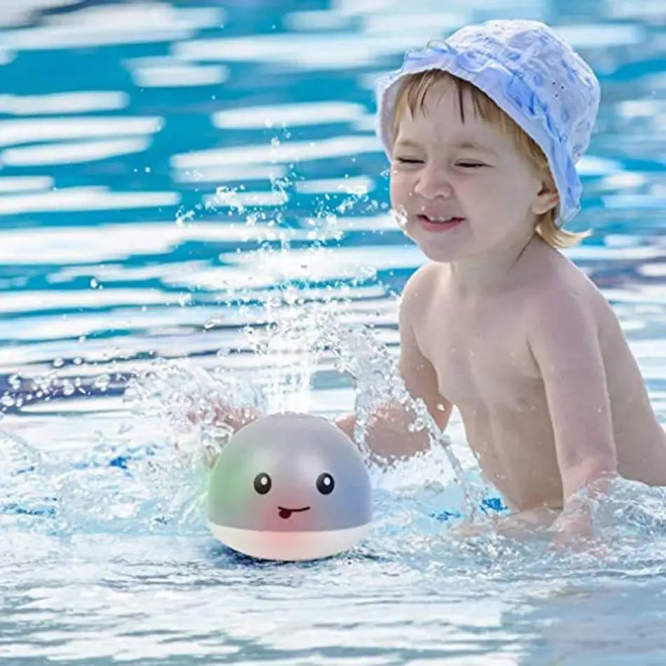 Jet only whale swim toy with led-ljus for children