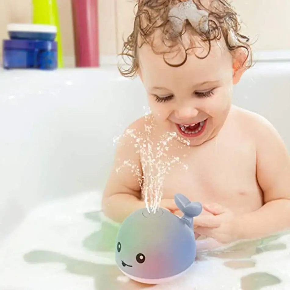 Jet only whale swim toy with led-ljus for children