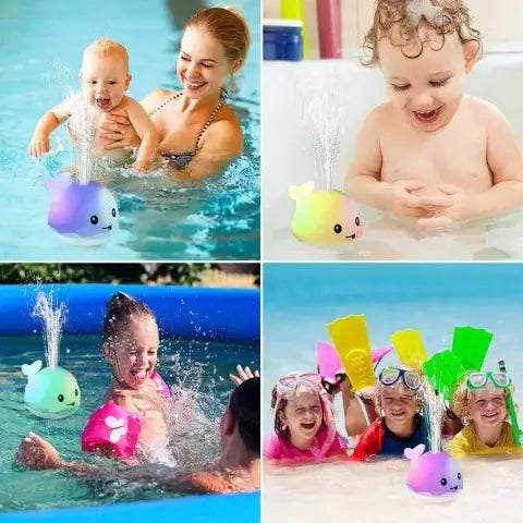 Jet only whale swim toy with led-ljus for children