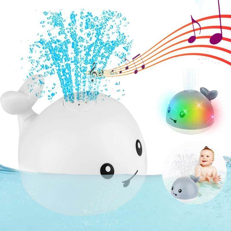 Jet only whale swim toy with led-ljus for children