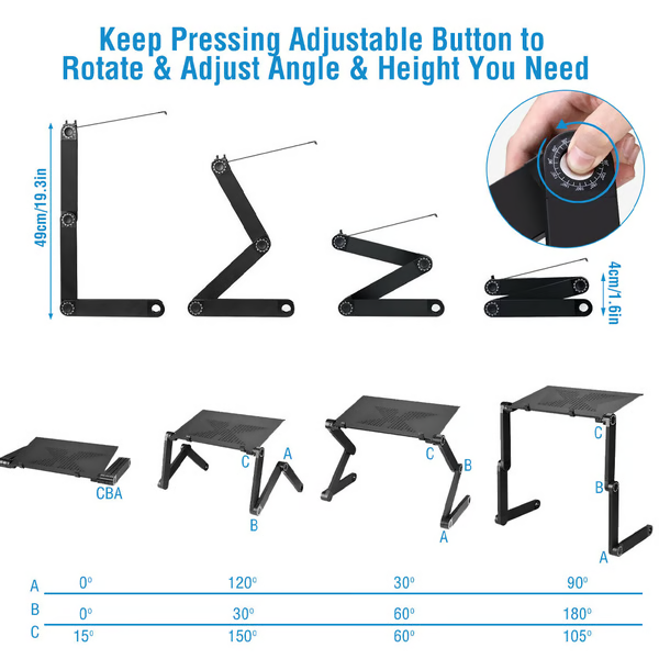 Portable Laptop Stand with Adjustable Legs